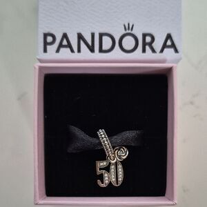 Pandora Silver 50 Celebration Dangle Charm